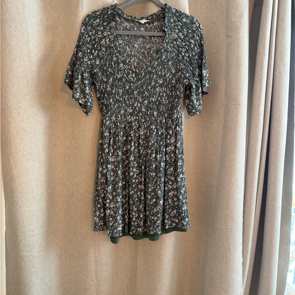 Floral Green Dress